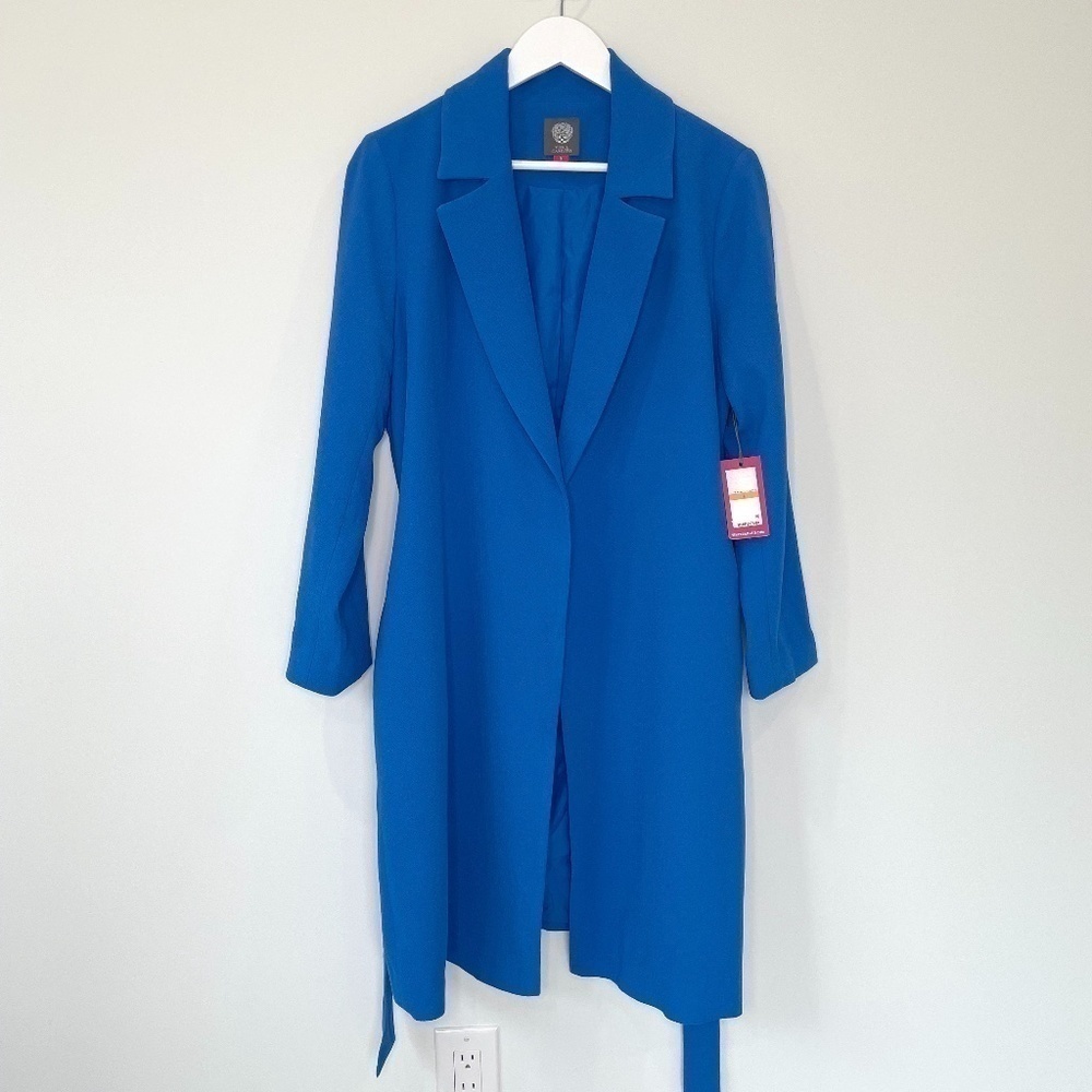 Vince Camuto Lightweight Long Blue Women's Coat